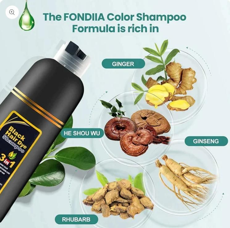 ✨Unisex Instant Black Herbal Hair Dye Shampoo |🔥(Buy 1 Get 1 Free)